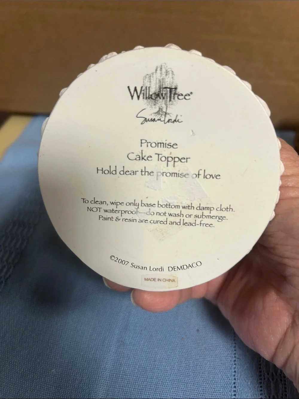 Willow Tree Cake Topper Promise- Romantic Embrace Wedding Figurine -